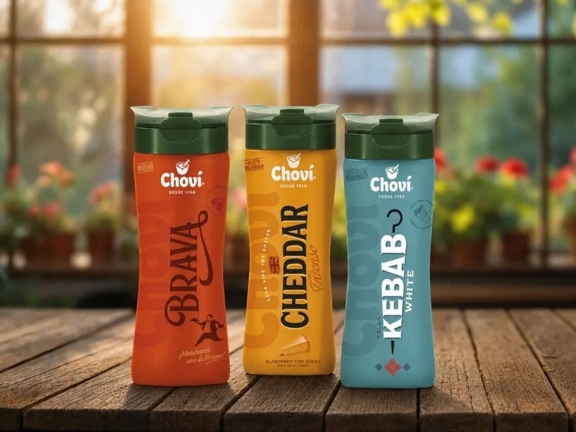 Amcor และ Choví เปิดตัวฝาฟลิปท็อป Mono-PP ช่วยควบคุมการจ่ายซอส