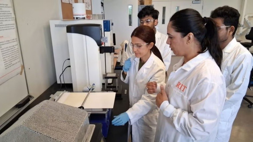 Scientist holding plant sample