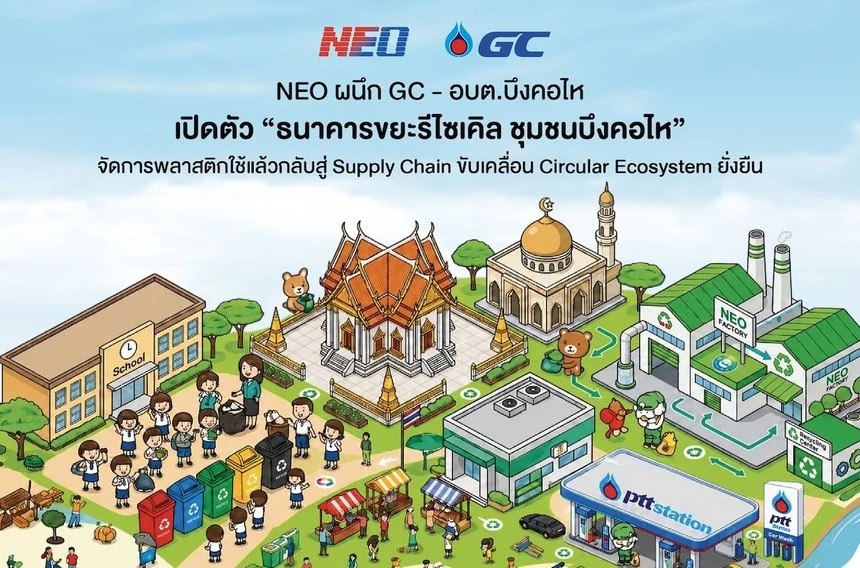 NEO ผนึก GC – อบต.บึงคอไห ร่วมจัดการพลาสติกใช้แล้วกลับสู่ Supply Chain